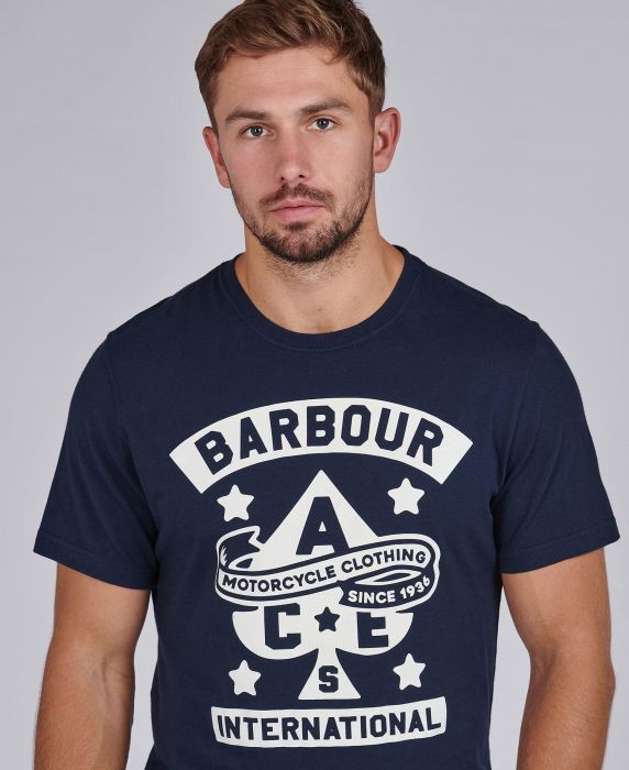 barbour international patterson t shirt