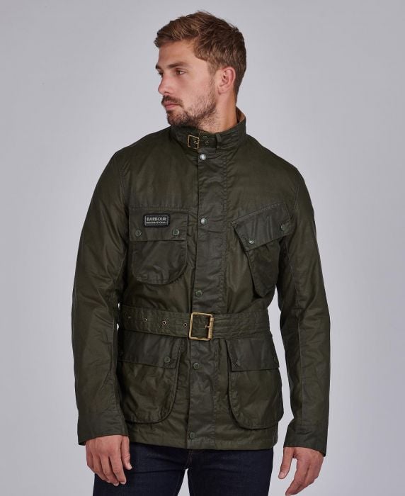 barbour waxed cotton jacket mens